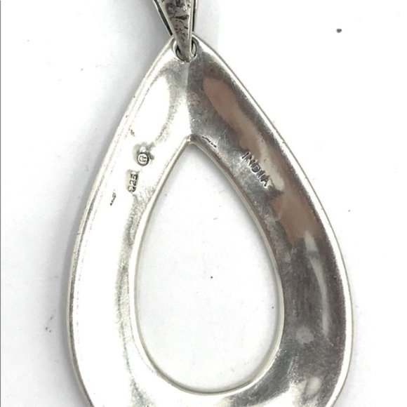 Retired Silpada S1870 Oxidized Textured Teardrop-Pendant Only - Picture 5 of 6